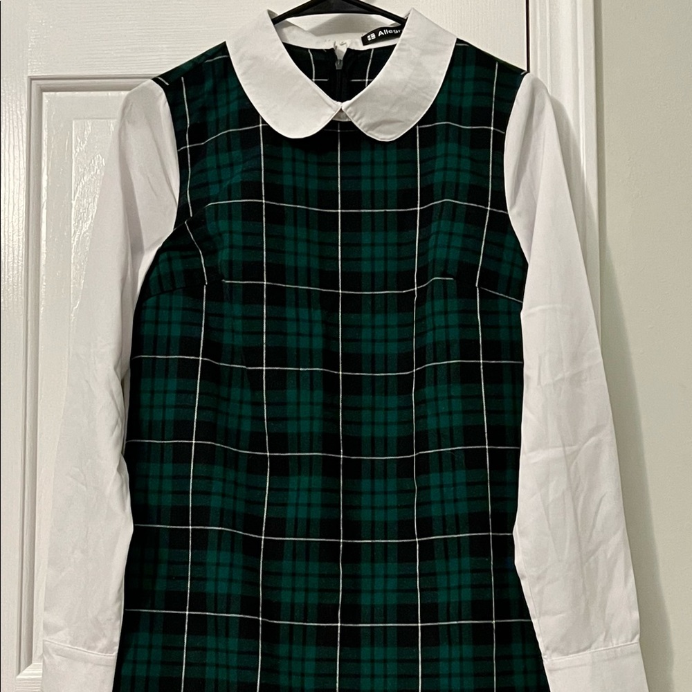 Plaid dress.